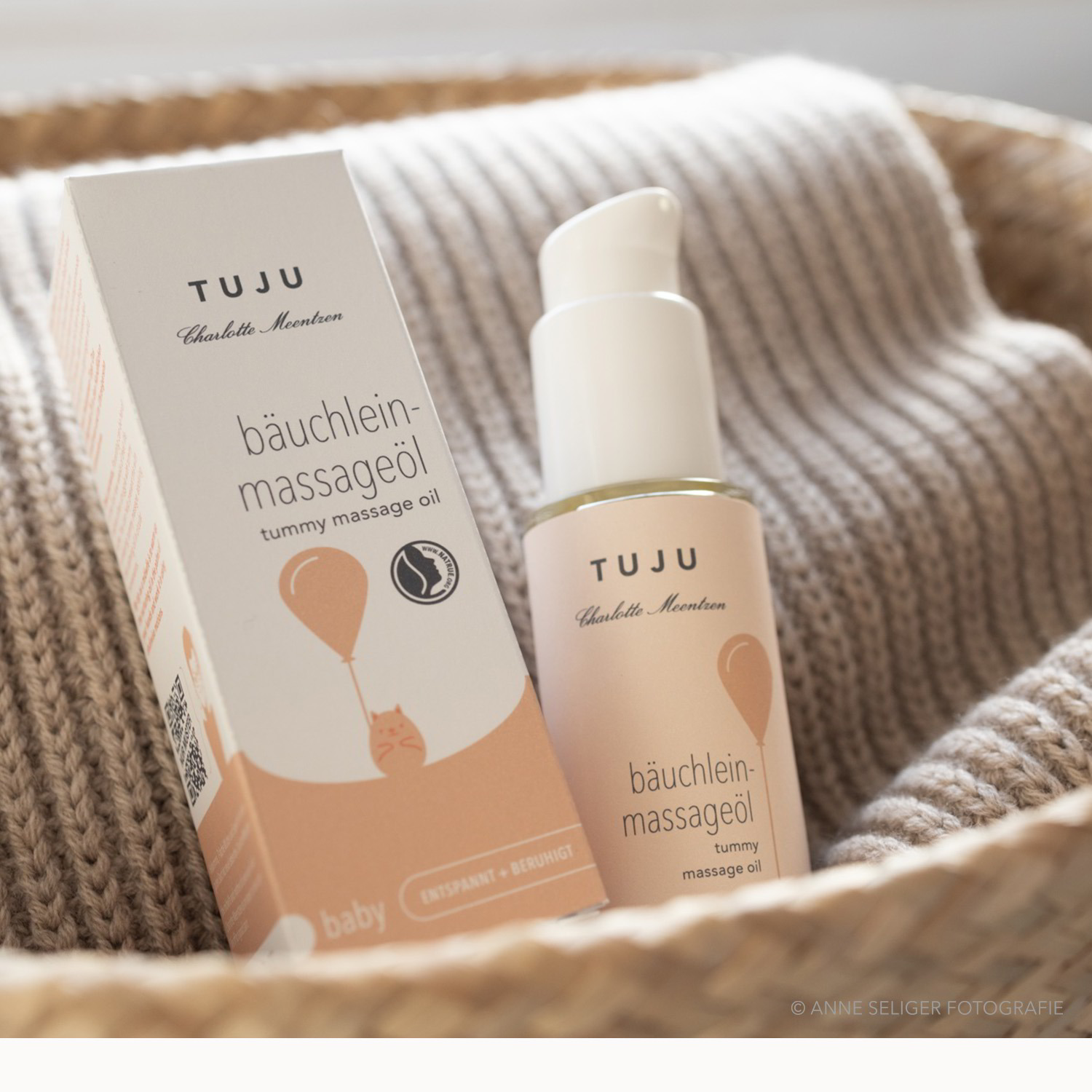 TUJU Bäuchlein-Massageöl Für einen weichen, entspannten Babybauch.